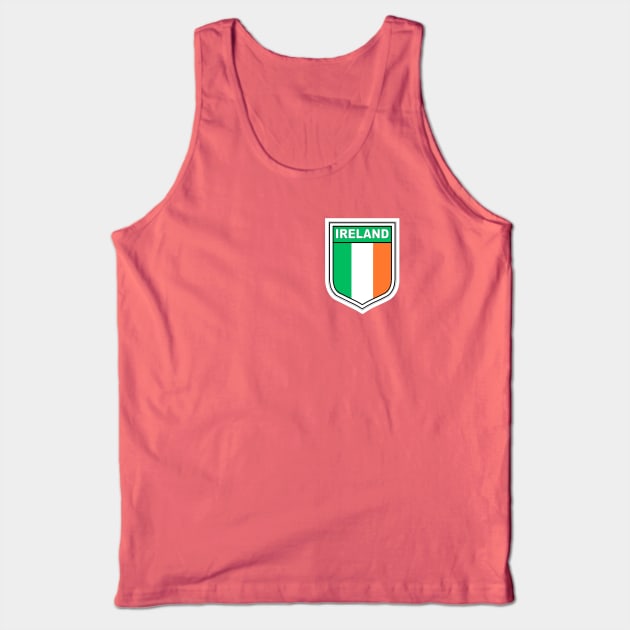 Flag of Ireland in a shield Tank Top by pickledpossums